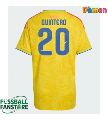 Kolumbien Juan Fernando Quintero #20 Replik Heimtrikot Damen WM 2026 Kurzarm